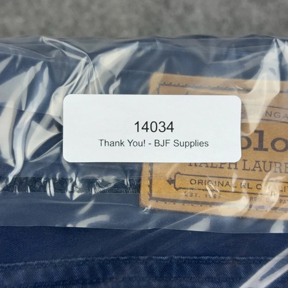 Polo Ralph Lauren Pants Men 36x34 Blue Varick Slim Straight Chino Cotton Stretch